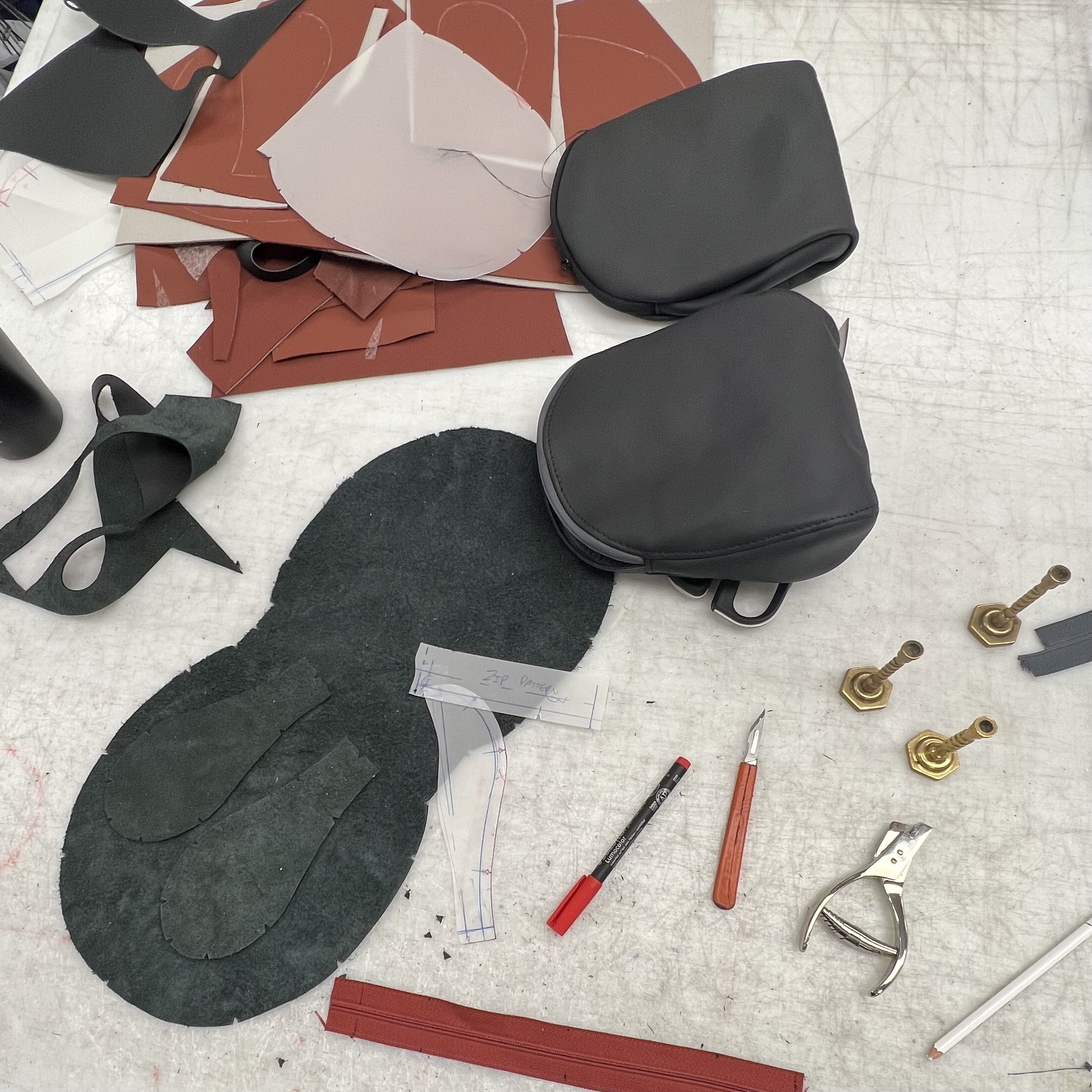 Leather pouch development
