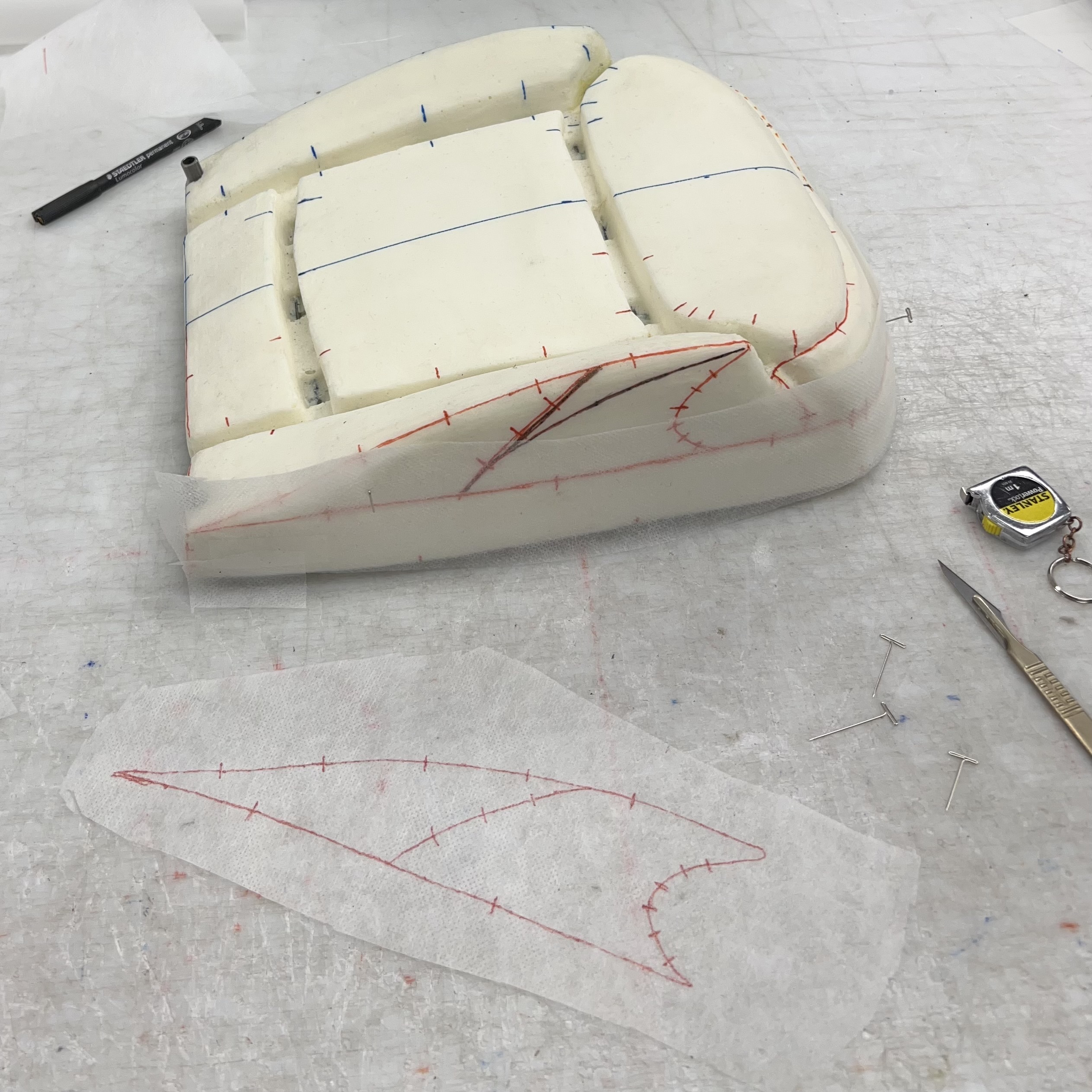 Seat cover pattern