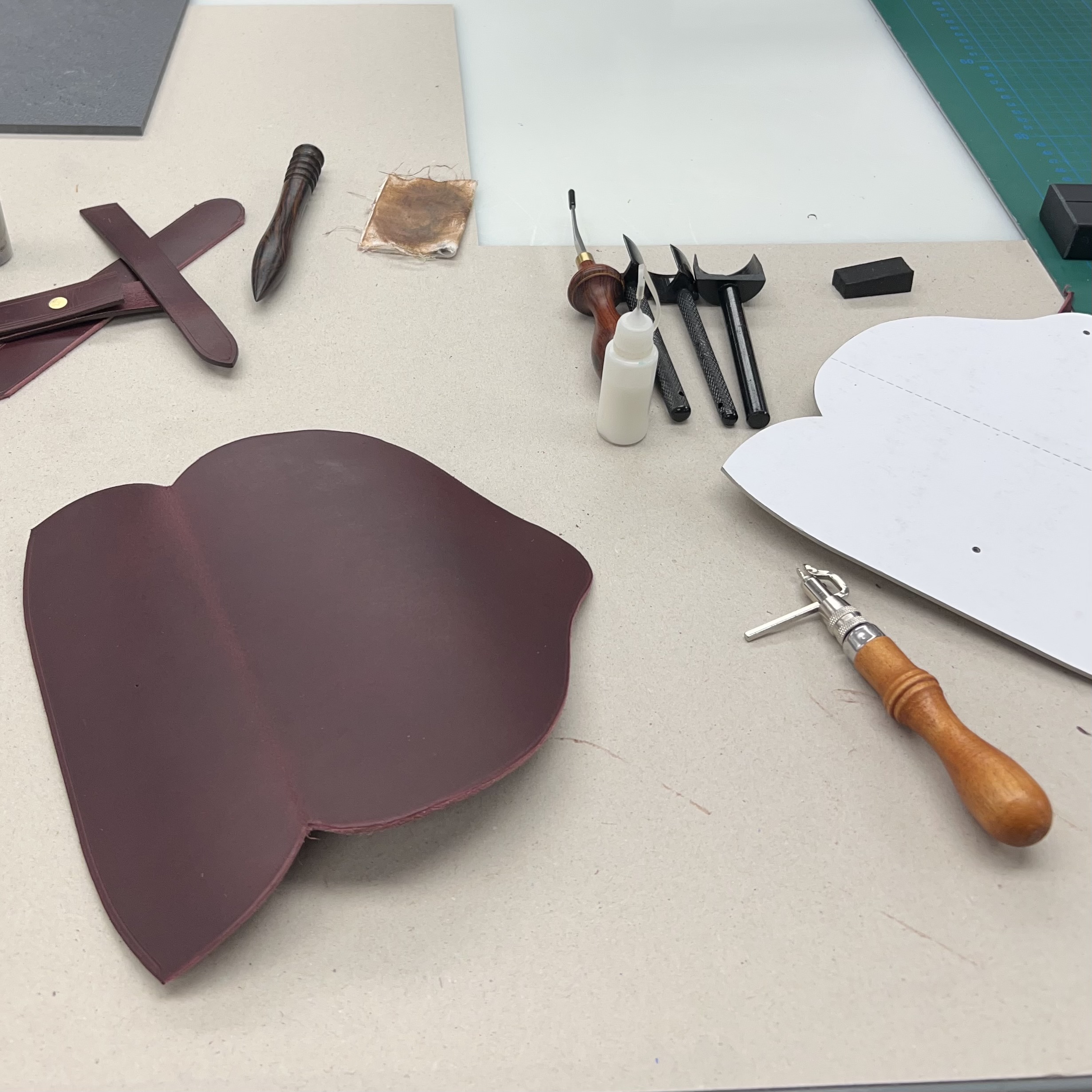 Saddle leather work