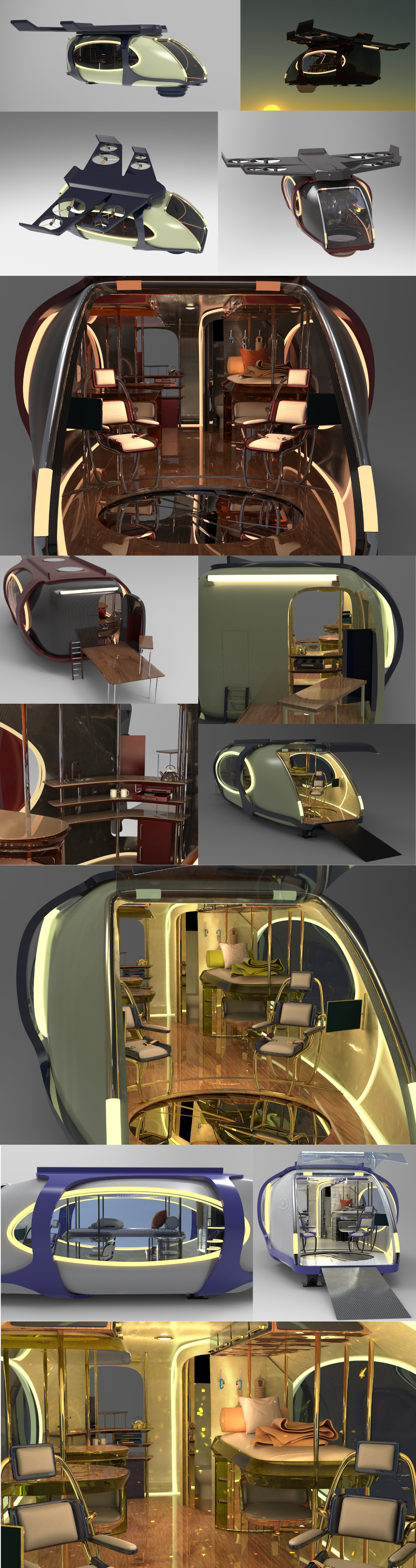 eVTOL Camper — project gallery collage