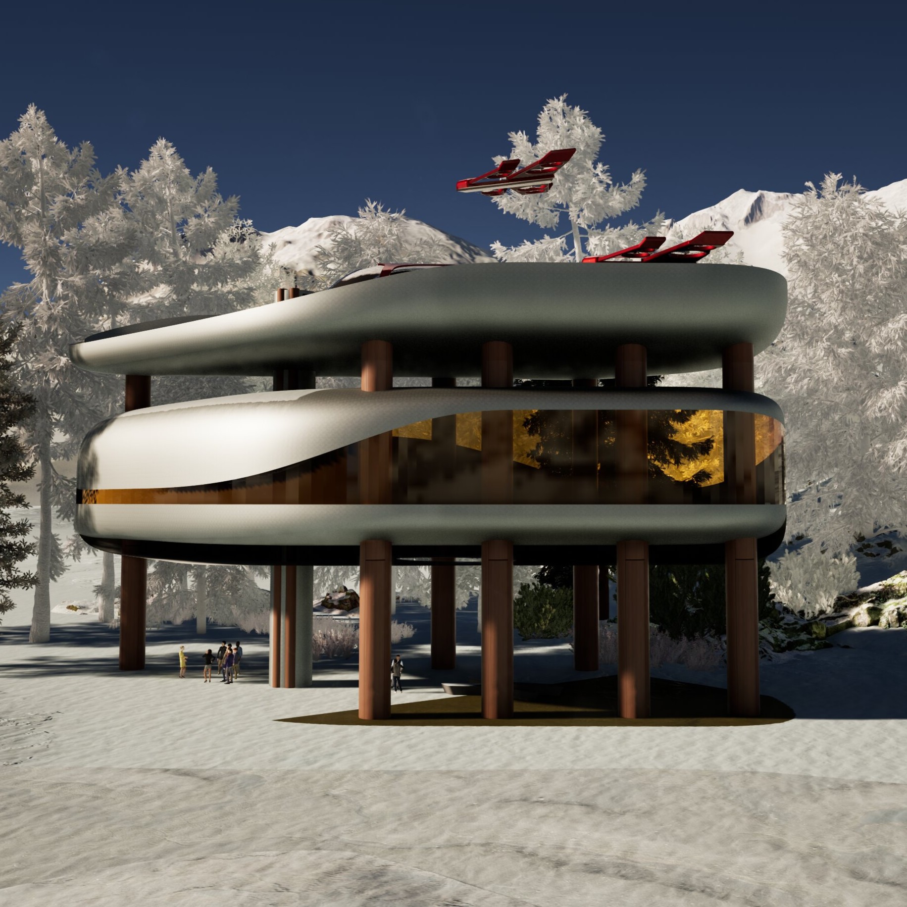 Check in at main hub
